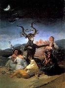 Francisco de goya y Lucientes Witches- Sabbath Spain oil painting artist